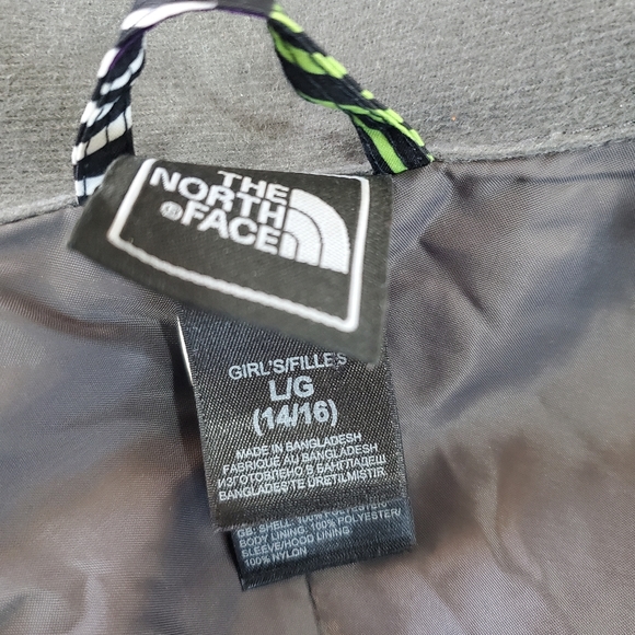 THE NORTH FACE Kids Zipline Rain Jacket Kids Black Multicolor Size Large - Picture 7 of 10